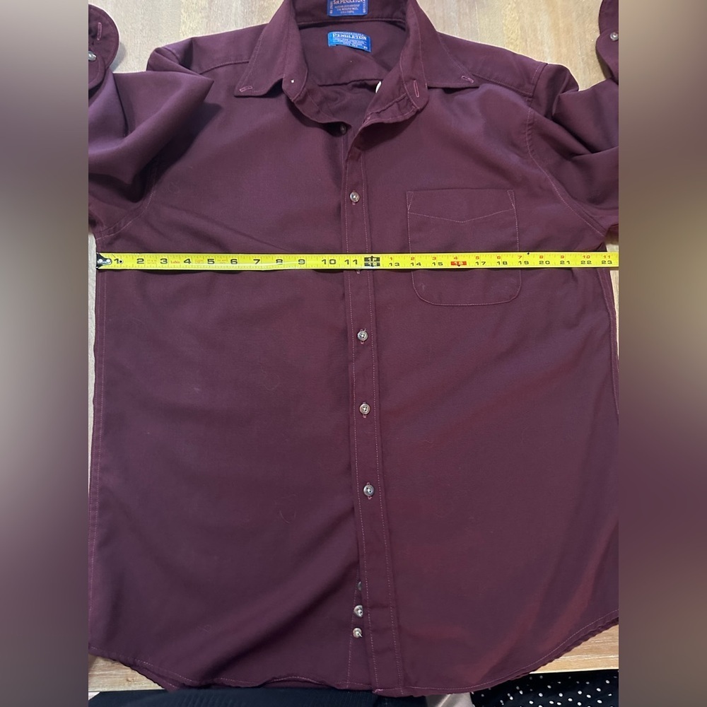 Pendleton Men’s Button Up 100% Wool Medium - image 5